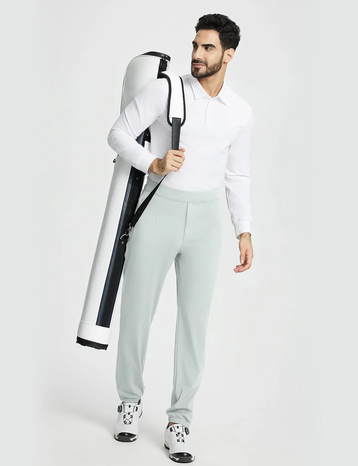 baleaf 30'' Men's Golf Joggers Pants Stretch Lightweight Workout Running Travel Track Sweatpants Quick Dry Zip Pockets