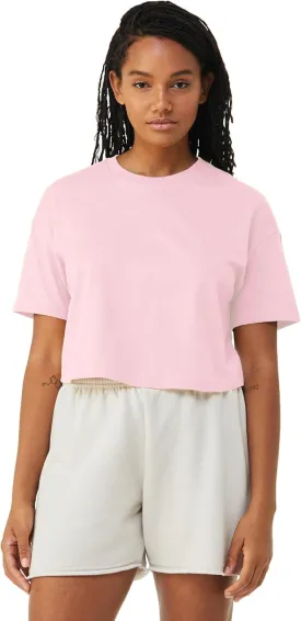 Emmalise Women's Loose Fit Crop Top Tee Short Sleeves T-Shirt