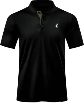 JMIERR Men's Polo Henley Shirt Moisture Wicking Quick Dry Summer Casual Short Sleeve Golf Polo T Shirts