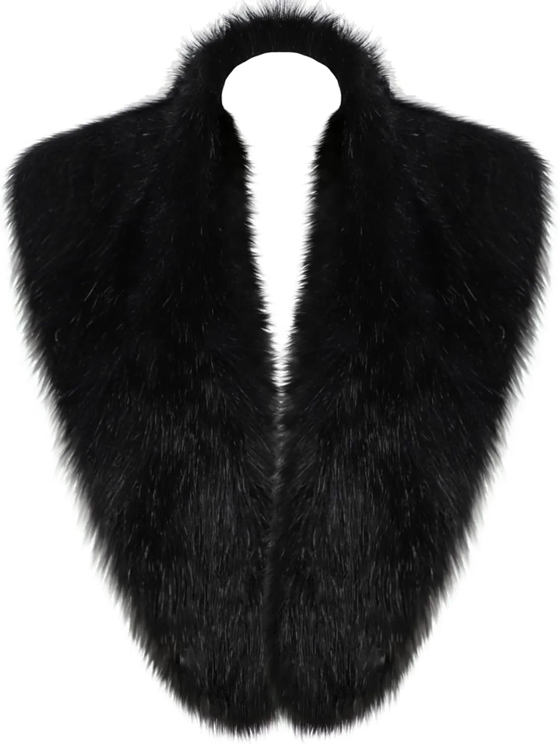 LA CARRIE Women's Faux Fur Collar Scarf Wrap Cold Winter Warmer
