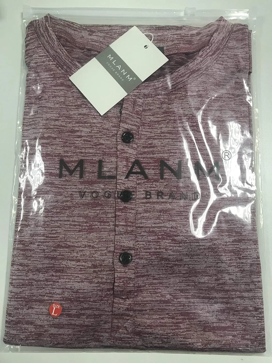 MLANM Mens Casual Slim Fit Basic Henley Short/Long Sleeve Fashion T-Shirt
