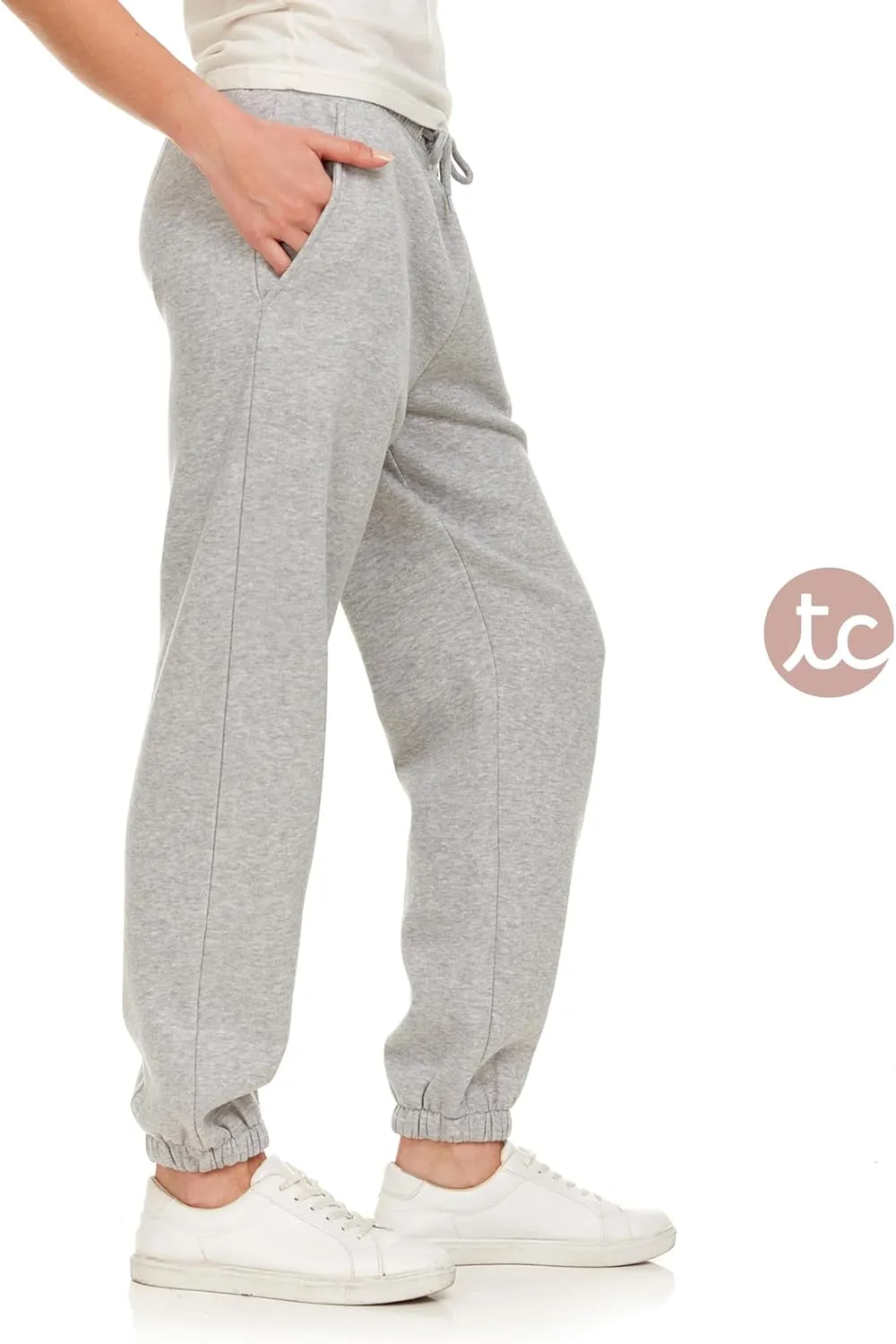 Sweatpants for Women, Closed Cinch Bottom Fleece Lounge Womens Oversized Joggers