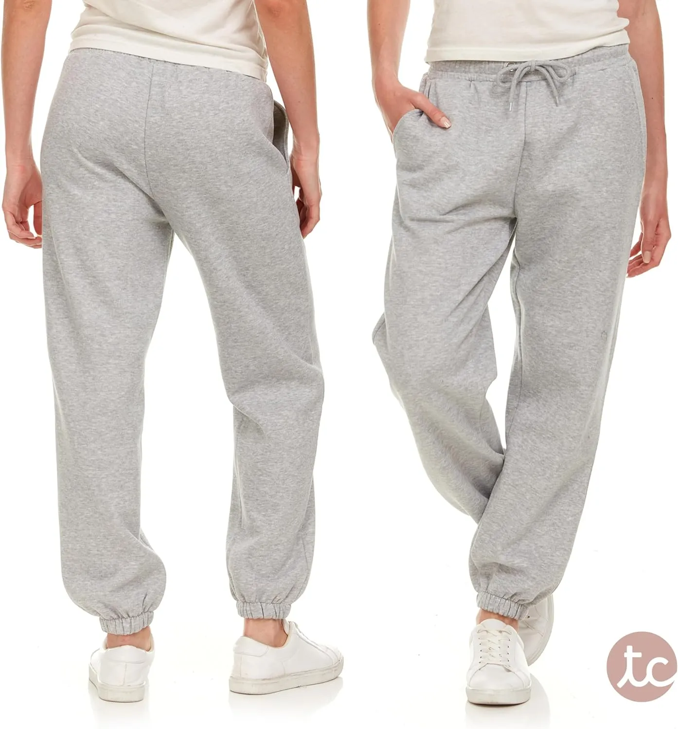 Sweatpants for Women, Closed Cinch Bottom Fleece Lounge Womens Oversized Joggers