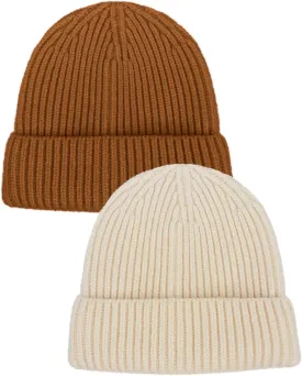 Toddler Beanie Baby Hat Boys Girls Beanies, Wool Cuffed Warm Infant Kids Winter Hats Children Knit Caps