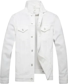 voeeron Denim Jacket Men Durable Comfortable and High Performance Jean Jacket Men