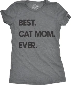 Womens Dog Mom and Cat Mom Funny T Shirts Cute Pet Tees for Women with Cats or Dogs
