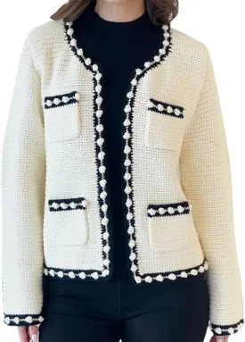 Women's Open Front Cardigan Sweaters Casual Long Sleeve Button Down Chunky Knit Outerwear Coats
